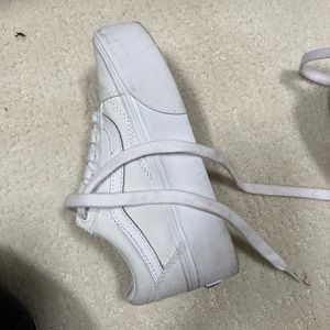 Vans platform white sneakers